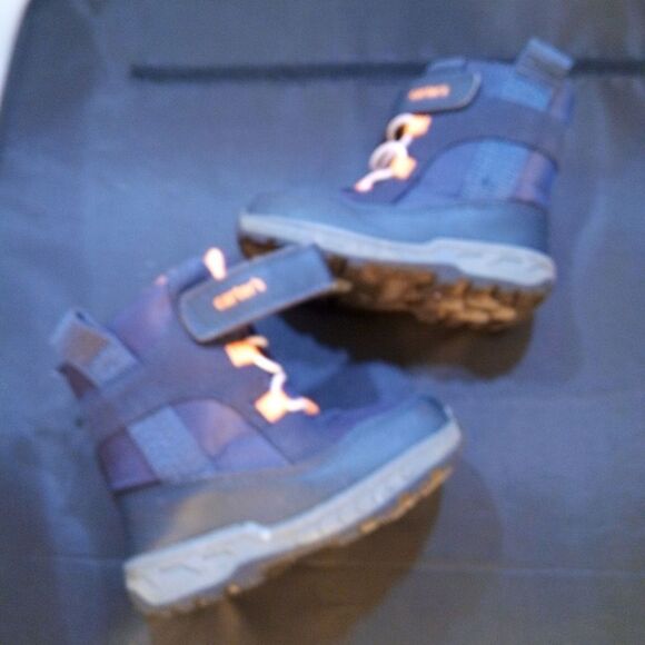 CARTER'S LACE UP TODDLER VELCRO STRAP CLOSURE SNEAKER BOOT - Picture 11 of 14